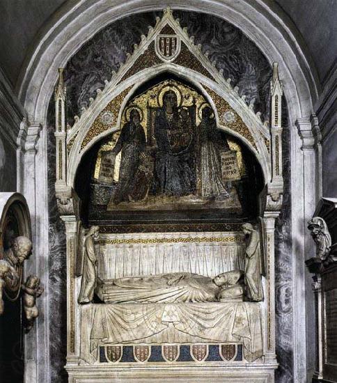 Cosmas Damian asam Tomb of Cardinal Garcia Gudiel Spain oil painting art